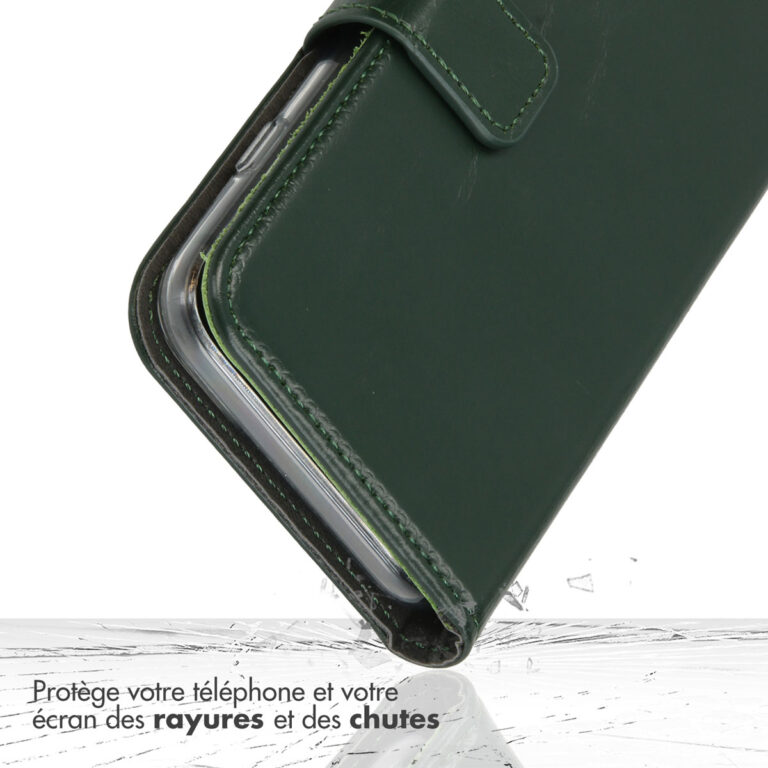 Selencia Echt Lederen Bookcase Samsung Galaxy A32 (5G) - Groen - Afbeelding 7