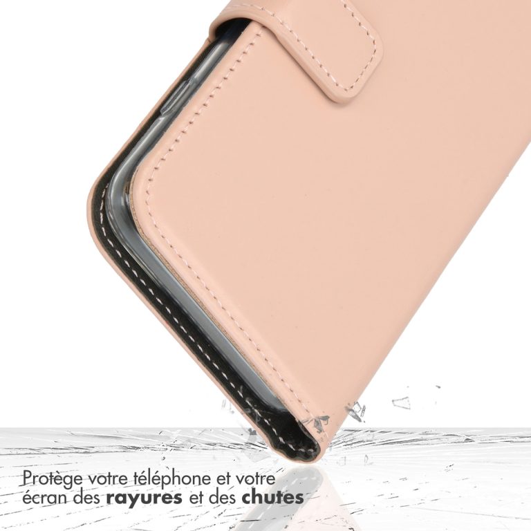 Selencia Echt Leren Bookcase Apple iPhone 17 - Dusty Pink - Afbeelding 5
