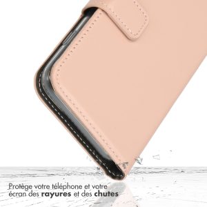 Selencia Echt Leren Bookcase Samsung Galaxy A13 (5G) / A04s - Dusty Pink