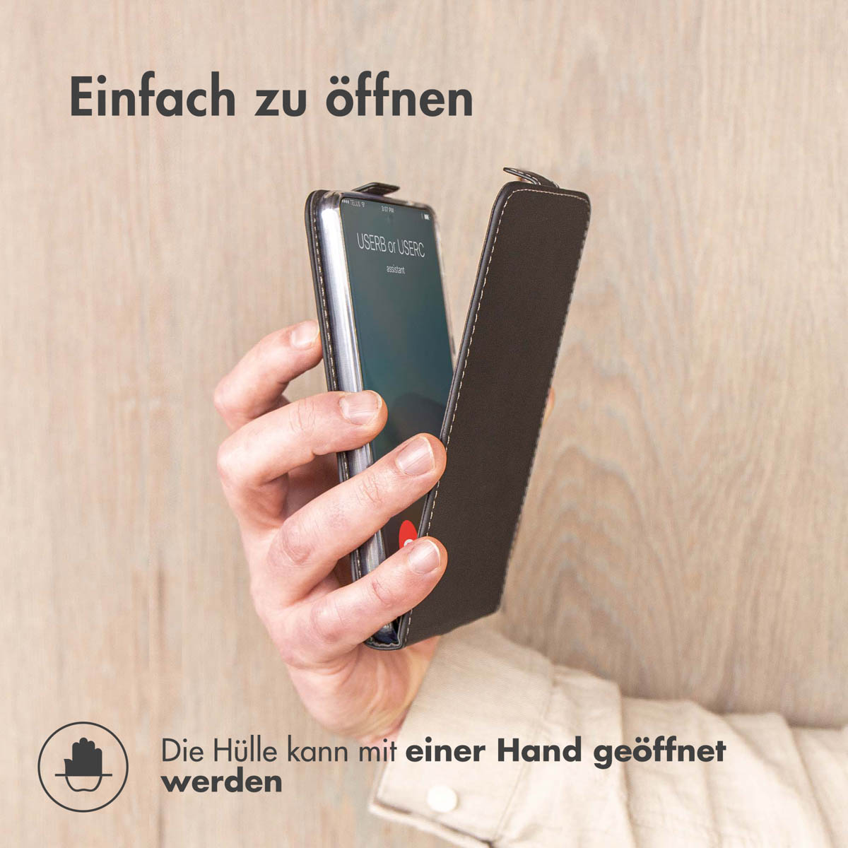 Accezz Flipcase Apple iPhone 16 - Zwart - Afbeelding 8