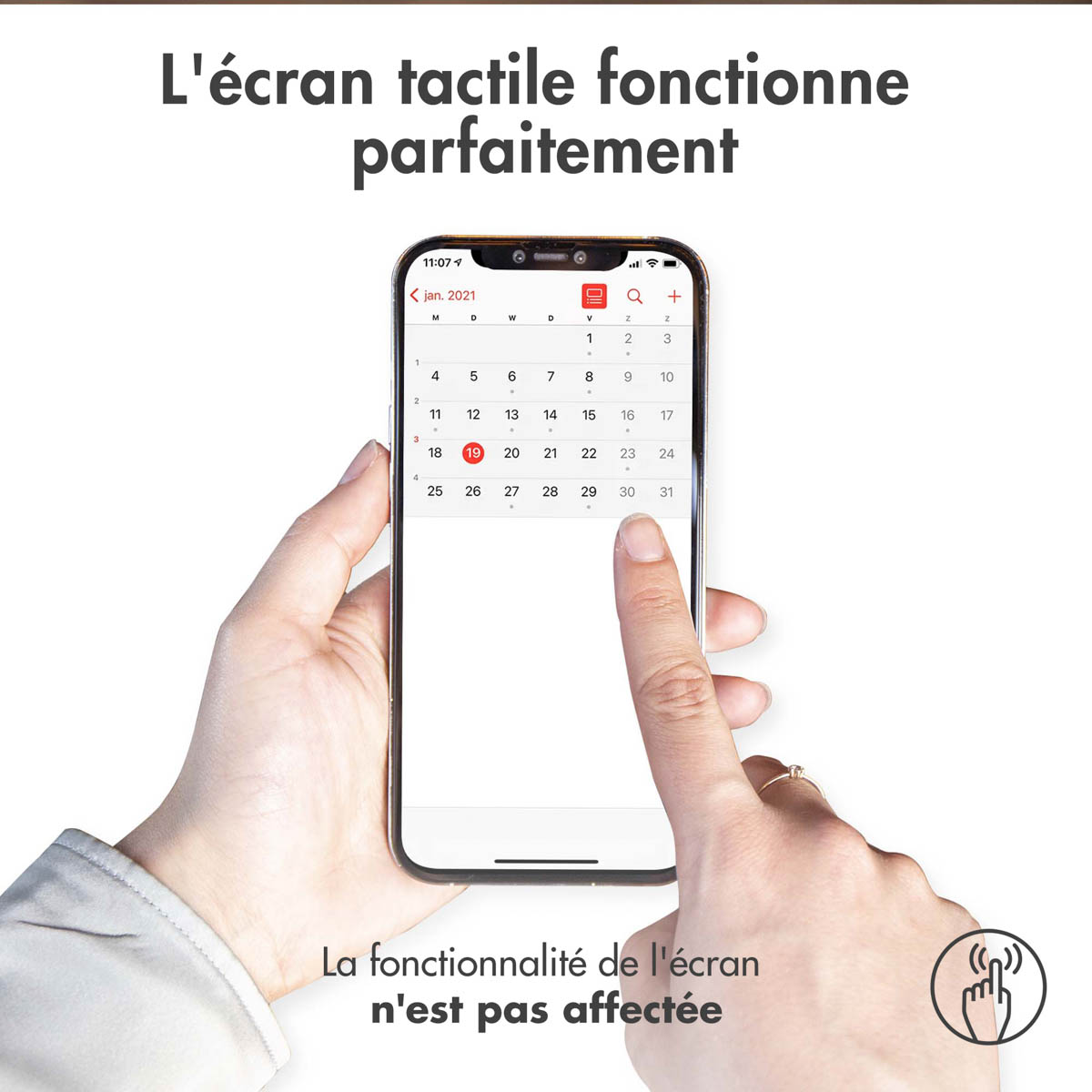 Selencia Gehard Glas Premium Screenprotector Apple iPhone 11 Pro / Xs / X - Afbeelding 6