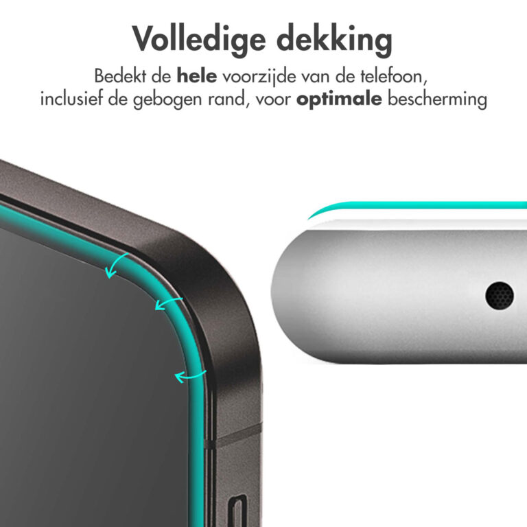 Selencia Gehard Glas Premium Screenprotector Samsung Galaxy A52(s) (5G/4G) / A53 - Zwart - Afbeelding 8