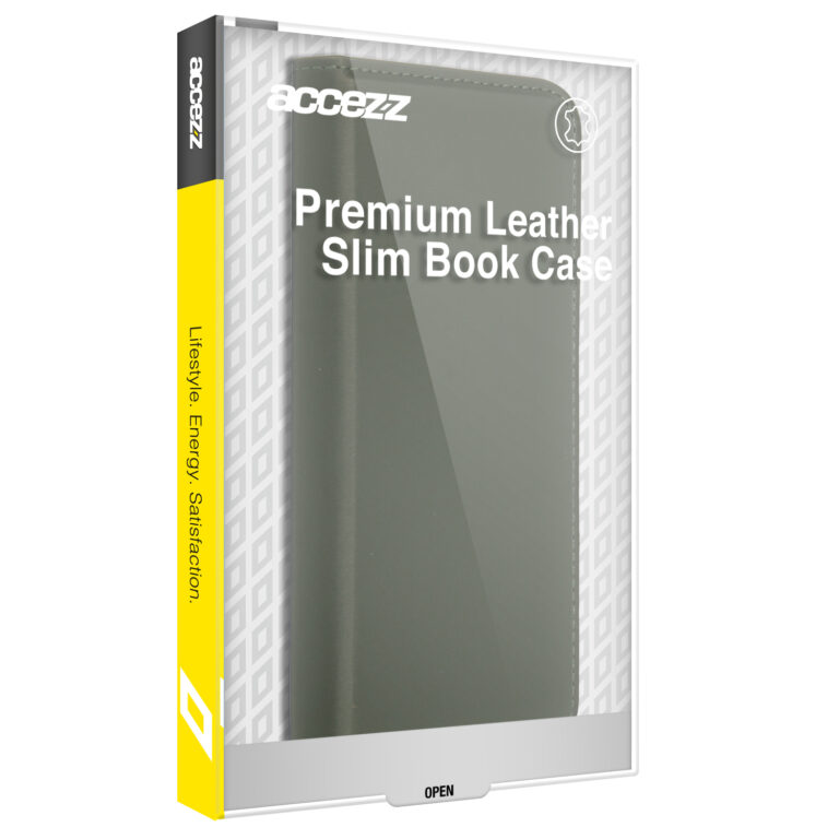 Accezz Premium Leather Slim Bookcase Apple iPhone 12 (Pro) - Groen - Afbeelding 2
