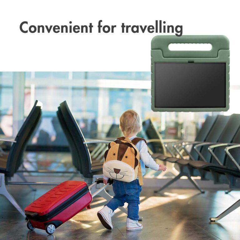 Accezz Kidsproof Backcover met handvat Apple iPad 9 (2021) 10.2 inch / iPad 8 (2020) 10.2 inch / iPad 7 (2019) 10.2 inch - Olive Green - Afbeelding 8