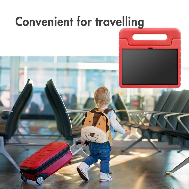 Accezz Kidsproof Backcover met handvat Apple iPad 9 (2021) 10.2 inch / iPad 8 (2020) 10.2 inch / iPad 7 (2019) 10.2 inch - Rood - Afbeelding 8