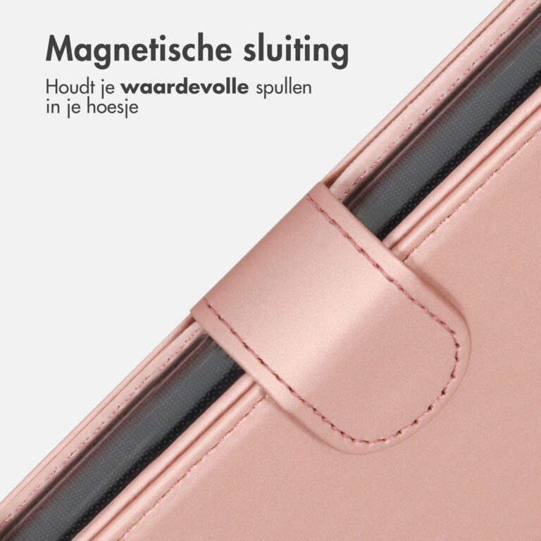 Accezz Wallet Softcase Bookcase Apple iPhone 13 Pro - Rosé Goud - Afbeelding 6