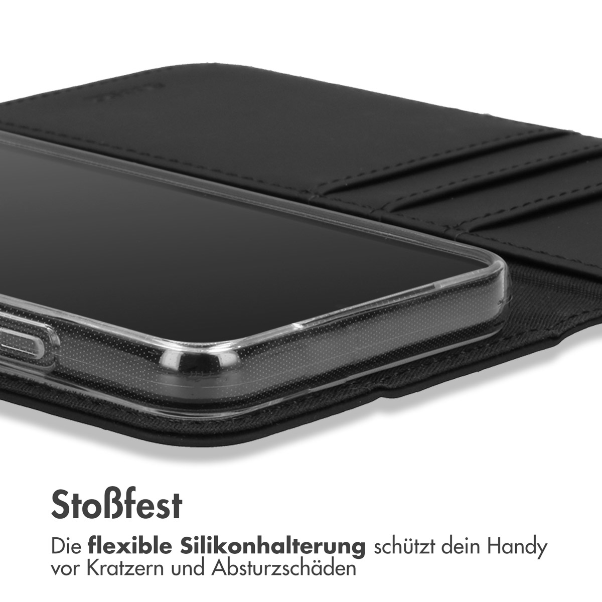 Accezz Wallet Softcase Bookcase Oppo A53 / Oppo A53s - Zwart - Afbeelding 7