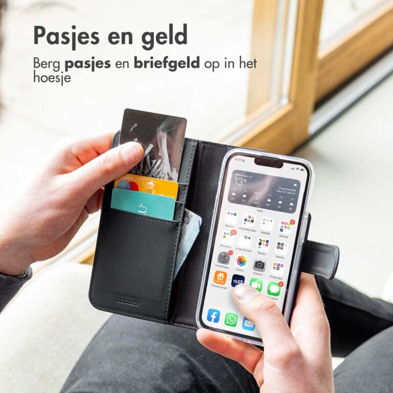 Accezz Wallet Softcase Bookcase Motorola Moto E7 Plus / G9 Play - Zwart - Afbeelding 10
