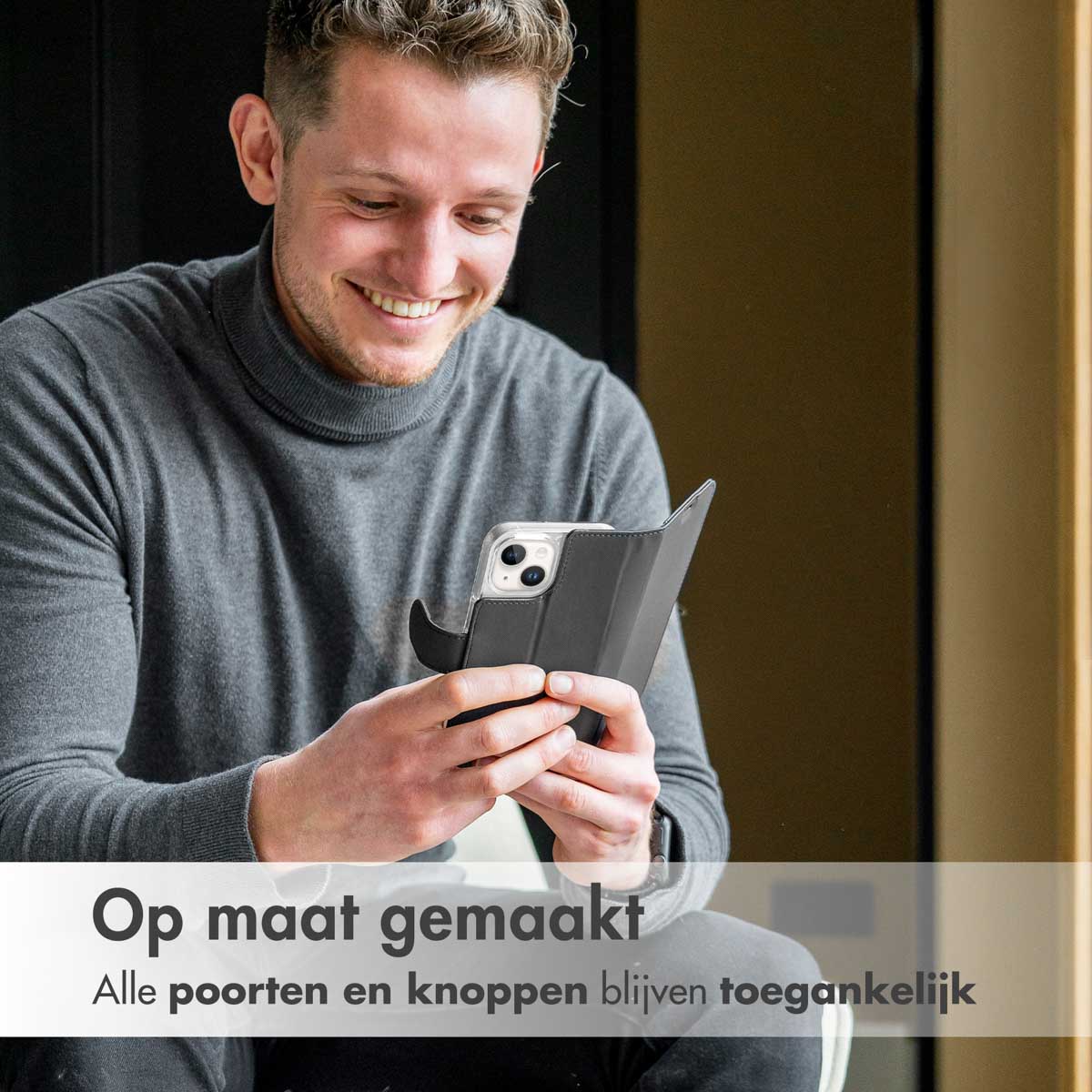 Accezz Wallet Softcase Bookcase Samsung Galaxy A32 (4G) - Zwart - Afbeelding 8