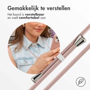 imoshion Siliconen hoesje met koord Samsung Galaxy S25 FE - Sand Pink