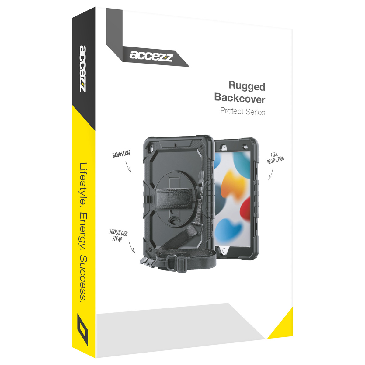Accezz Rugged Backcover met schouderstrap Apple iPad Air 11 inch (2025) M3 / (2024) M2 – Zwart