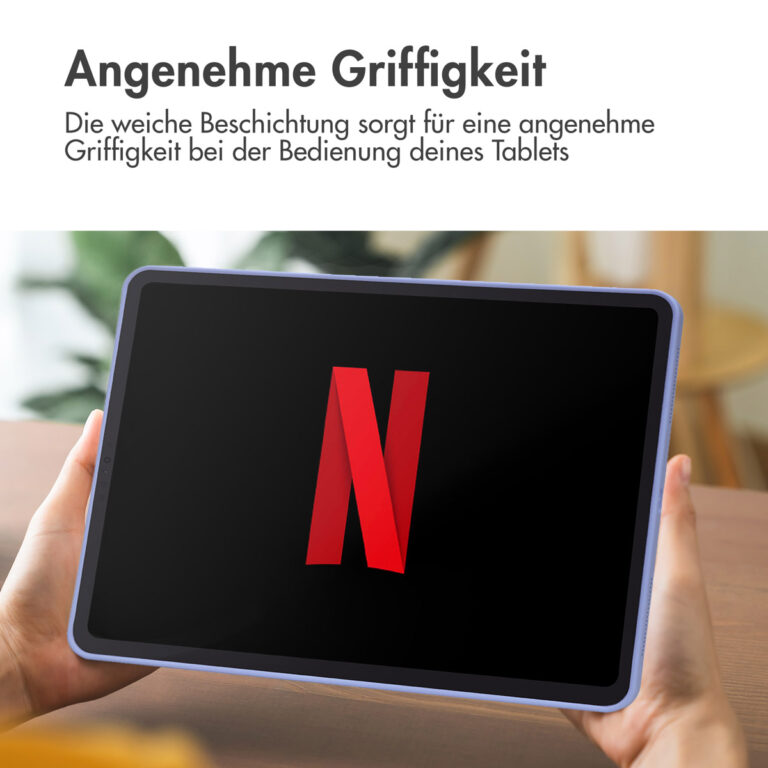 Accezz Liquid Silicone Backcover met penhouder Apple iPad Pro 11 (2022 / 2021 / 2020 / 2018) - Lila - Afbeelding 6