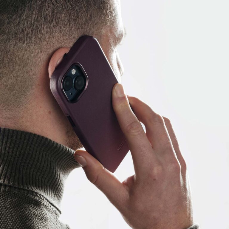 Accezz MagSafe Leather Backcover Apple iPhone 12 (Pro) - Heath Purple - Afbeelding 7