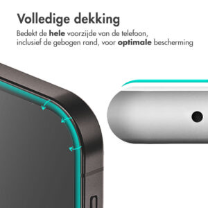 Accezz Gehard Glas Full Cover Screenprotector met applicator Samsung Galaxy S25 Ultra
