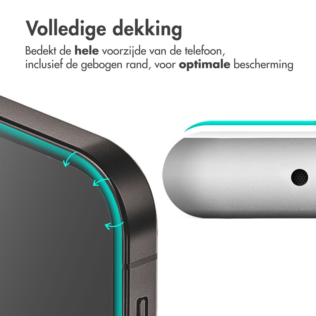 Accezz Gehard Glas Full Cover Screenprotector met applicator Samsung Galaxy S25 Edge