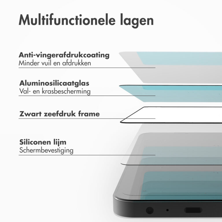 Accezz Gehard Glas Full Cover Screenprotector met applicator Samsung Galaxy S25 Edge - Afbeelding 5