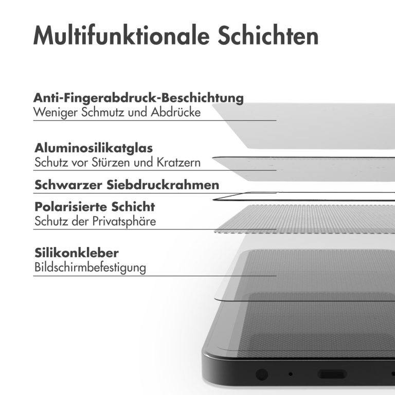 Accezz Gehard Glas Privacy Screenprotector Samsung Galaxy A35 / A55 - Transparant - Afbeelding 6