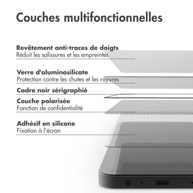 Accezz Gehard Glas Privacy Screenprotector Apple iPhone Air - Afbeelding 4