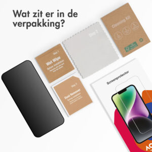 Accezz Gehard Glas Privacy Screenprotector Apple iPhone 14 Pro Max / 15 Plus / 16 Plus