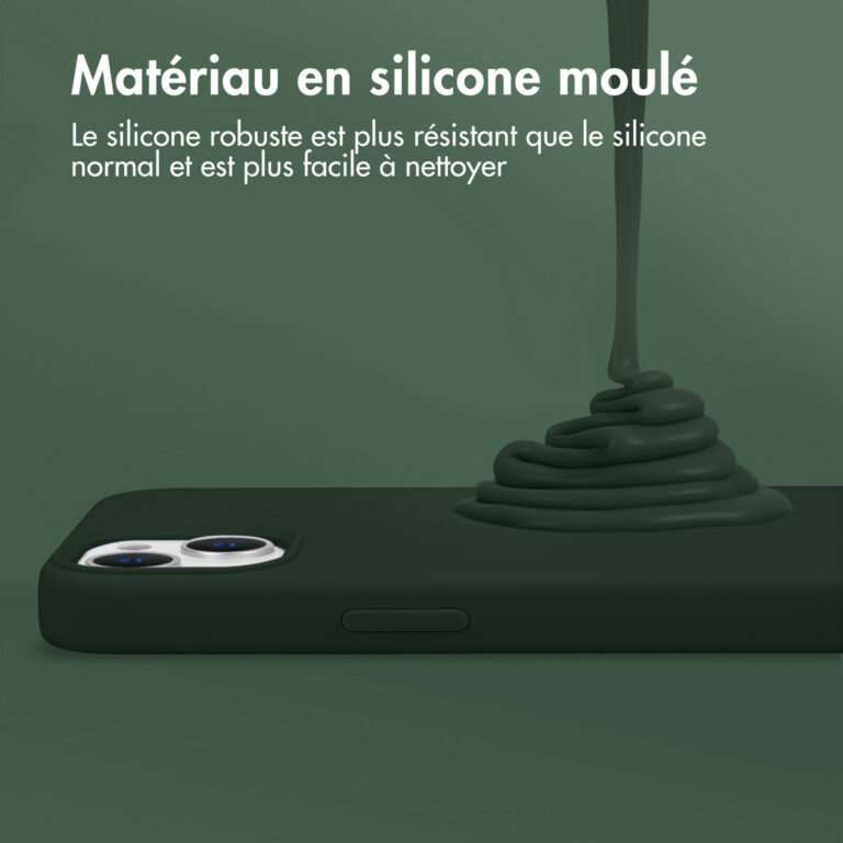 Accezz Liquid Silicone Backcover Google Pixel 8a - Forest Green - Afbeelding 6