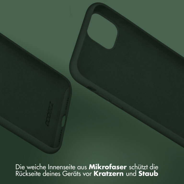 Accezz Liquid Silicone Backcover Google Pixel 8a - Forest Green - Afbeelding 9