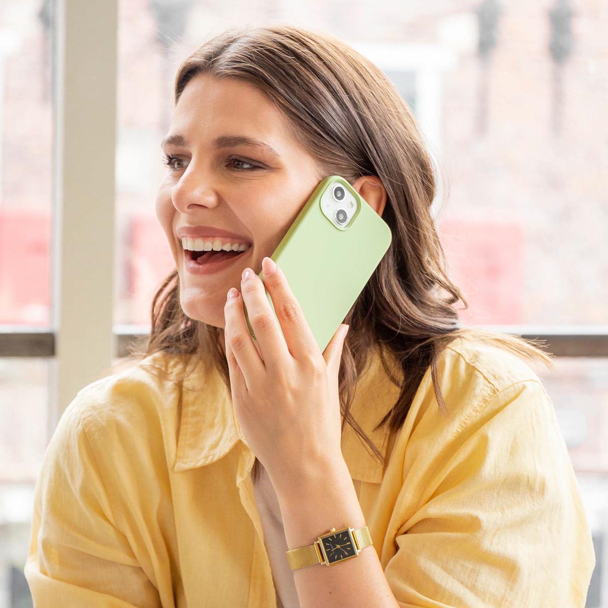 Accezz Liquid Silicone Backcover Google Pixel 9A - Groen - Afbeelding 10