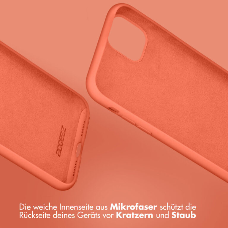 Accezz Liquid Silicone Backcover Apple iPhone 15 Plus - Nectarine - Afbeelding 8