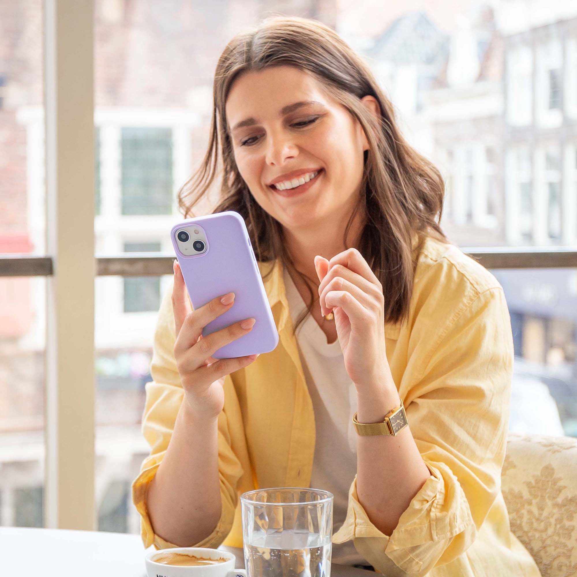 Accezz Liquid Silicone Backcover Samsung Galaxy A33 - Paars - Afbeelding 5