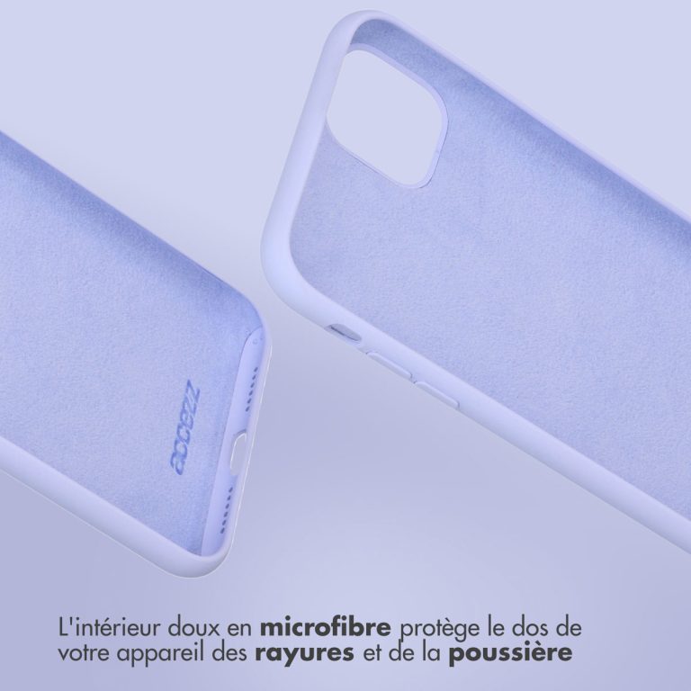 Accezz Liquid Silicone Backcover Samsung Galaxy Z Flip 5 - Paars - Afbeelding 6