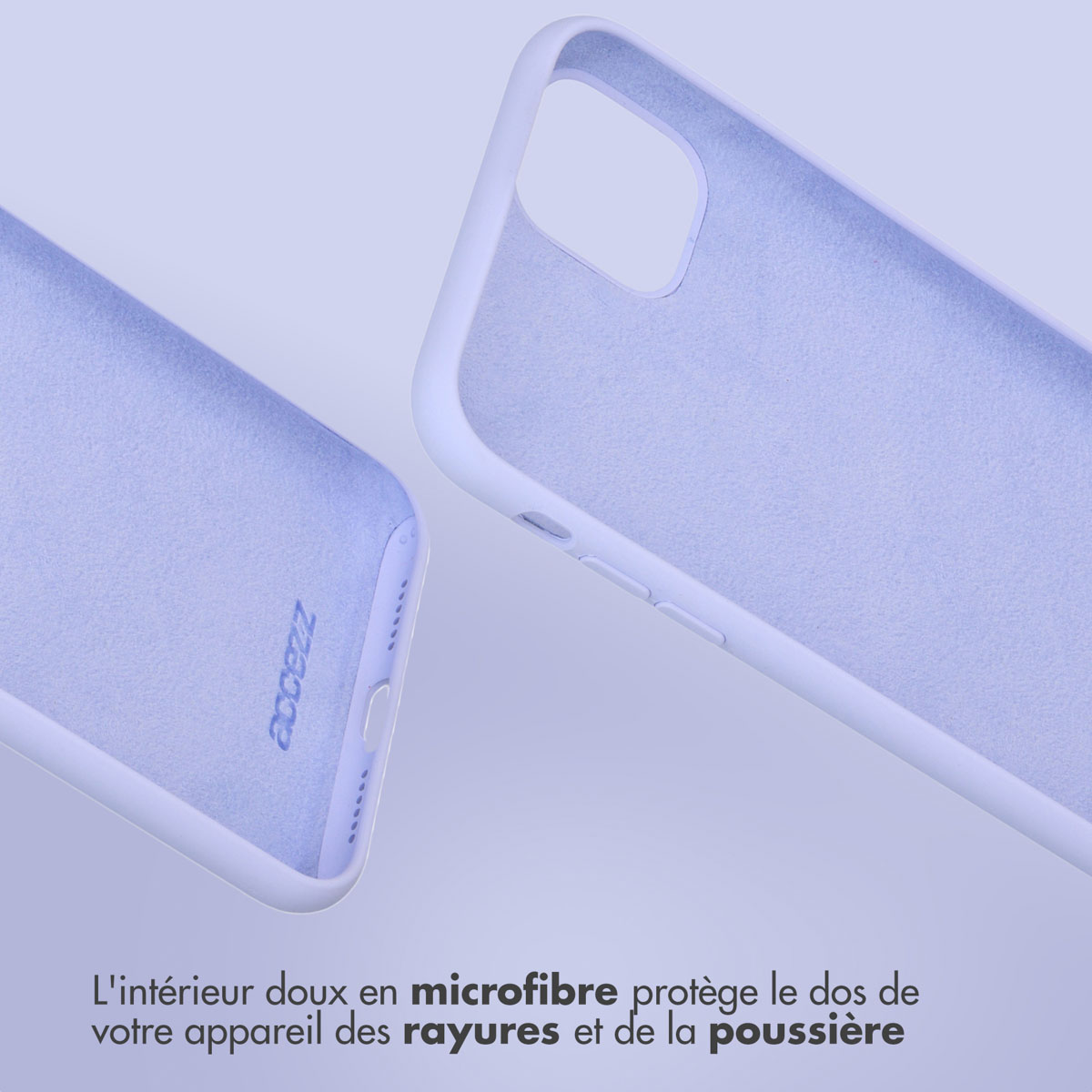 Accezz Liquid Silicone Backcover Samsung Galaxy S23 FE - Paars - Afbeelding 6