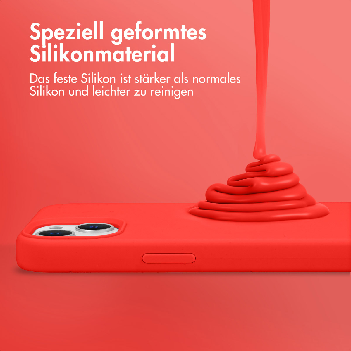 Accezz Liquid Silicone Backcover Samsung Galaxy A52(s) (5G/4G) - Rood - Afbeelding 6