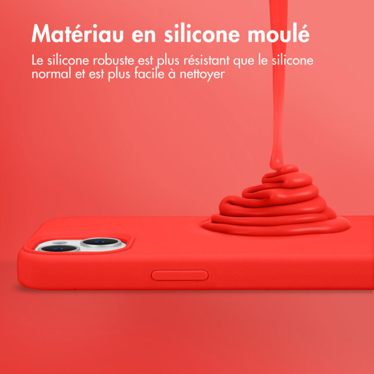 Accezz Liquid Silicone Backcover Samsung Galaxy A13 (4G) - Rood - Afbeelding 10