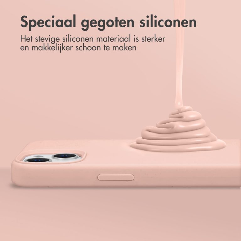 Accezz Liquid Silicone Backcover Samsung Galaxy Z Flip 5 - Roze - Afbeelding 3