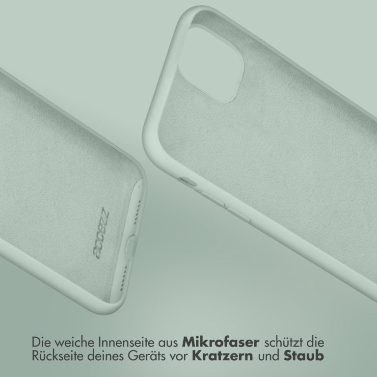 Accezz Liquid Silicone Backcover iPhone 15 Pro Max - Sky Blue - Afbeelding 8