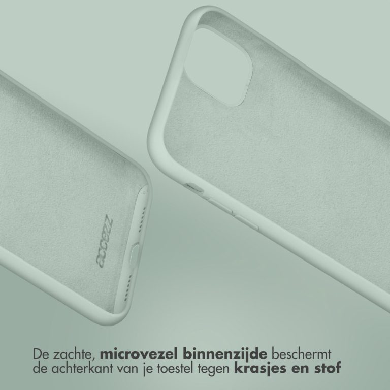 Accezz Liquid Silicone Backcover iPhone 15 Pro Max - Sky Blue - Afbeelding 4