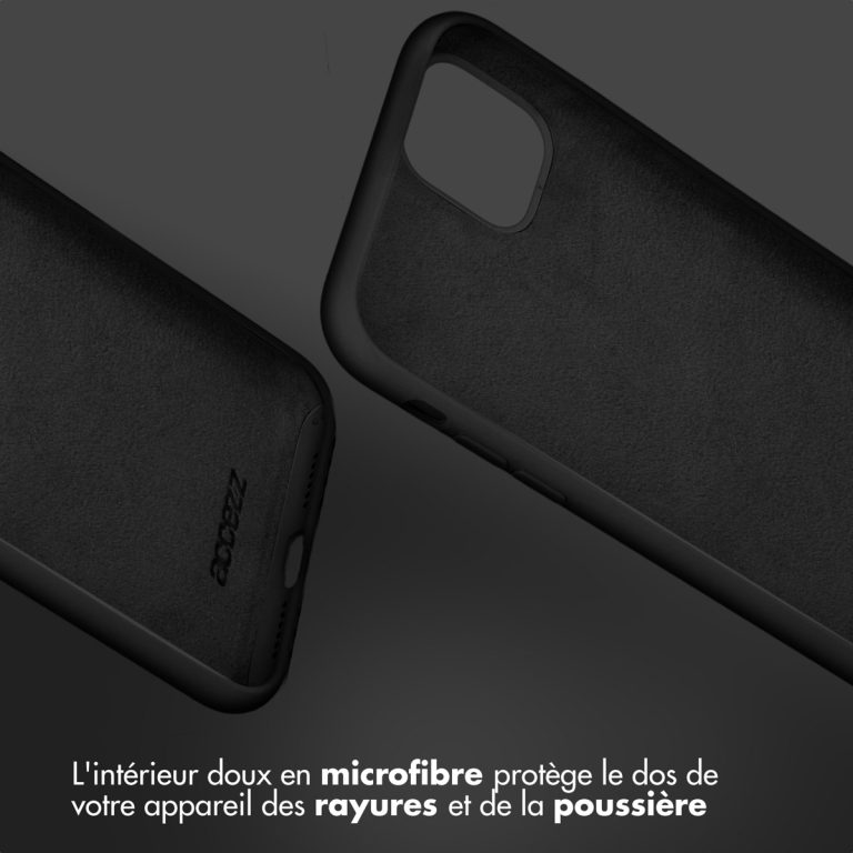Accezz Liquid Silicone Backcover Samsung Galaxy Z Flip 5 - Zwart - Afbeelding 9