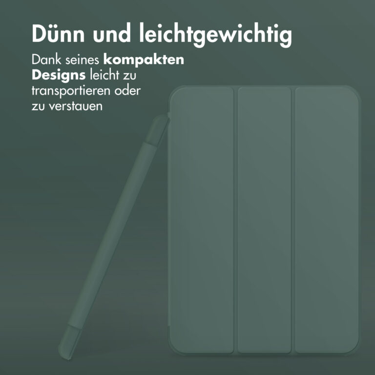 Accezz Smart Silicone Bookcase Apple iPad Pro 11 (2024) M4 - Donkergroen - Afbeelding 9