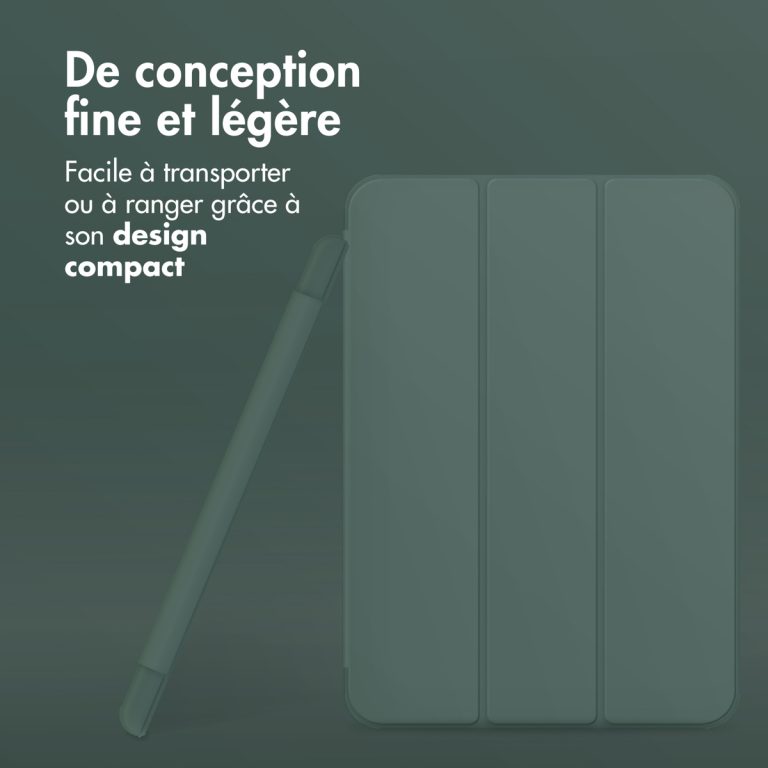Accezz Smart Silicone Bookcase Apple iPad Air 13 inch (2025) M3 / (2024) M2 - Donkergroen - Afbeelding 7