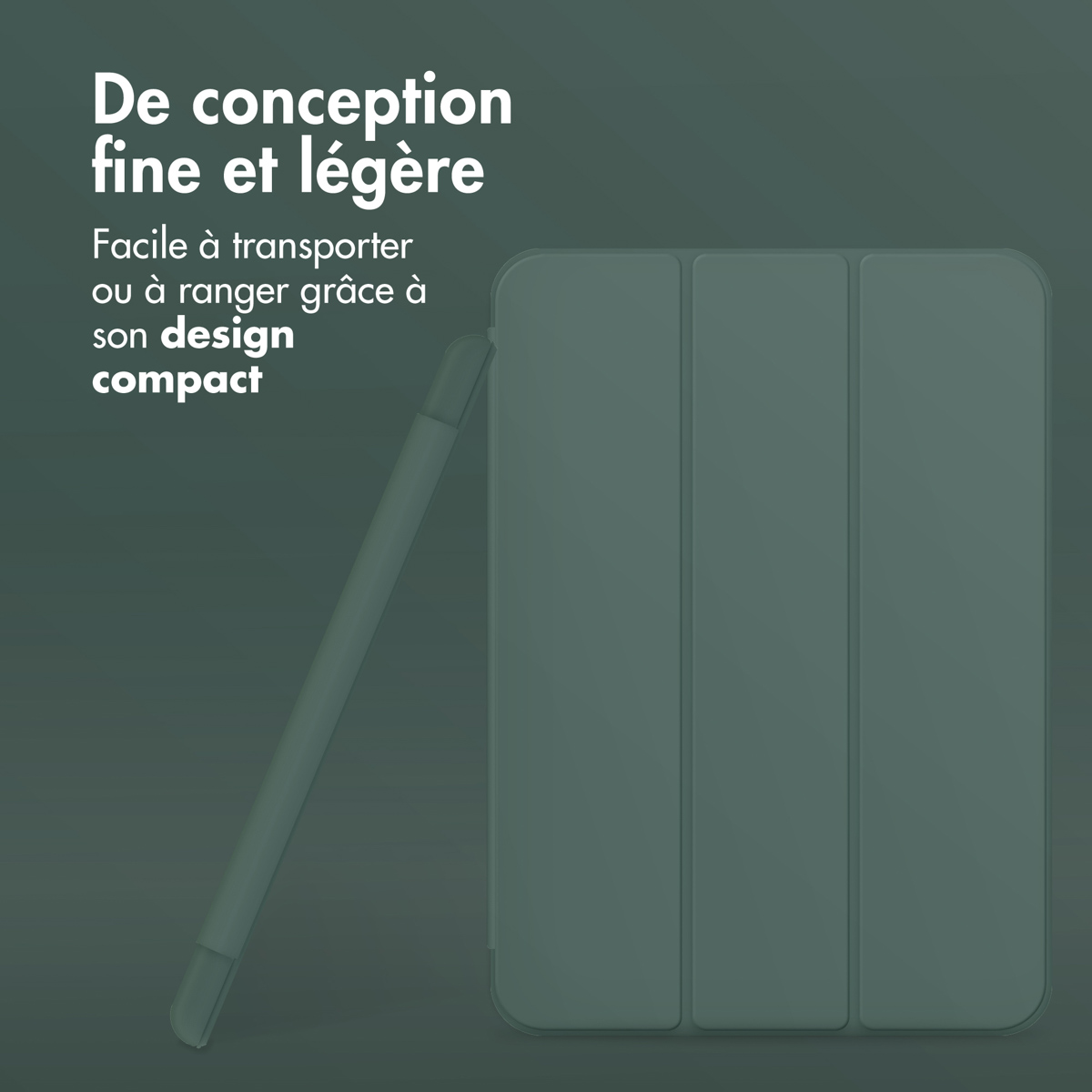 Accezz Smart Silicone Bookcase Apple iPad 11 (2025) 11 inch A16 / iPad 10 (2022) 10.9 inch - Donkergroen - Afbeelding 7