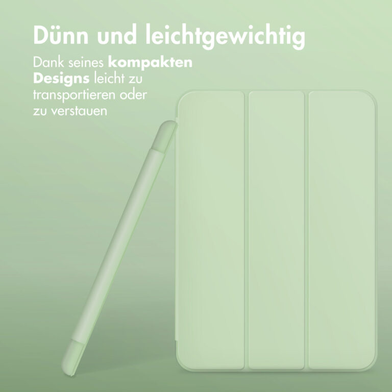 Accezz Smart Silicone Bookcase Samsung Galaxy Tab A9 Plus - Lichtgroen - Afbeelding 9