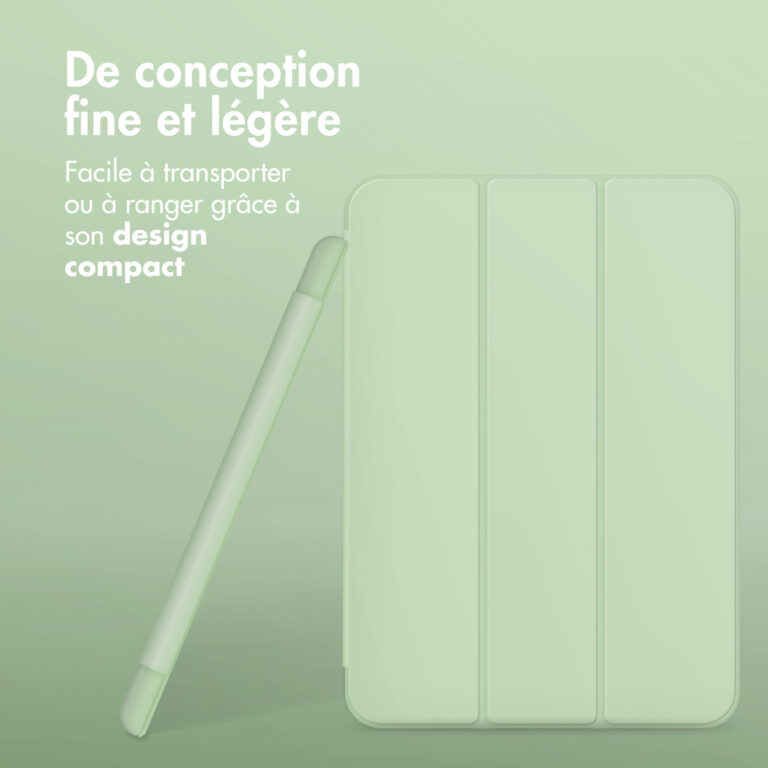 Accezz Smart Silicone Bookcase Samsung Galaxy Tab A9 Plus - Lichtgroen - Afbeelding 7