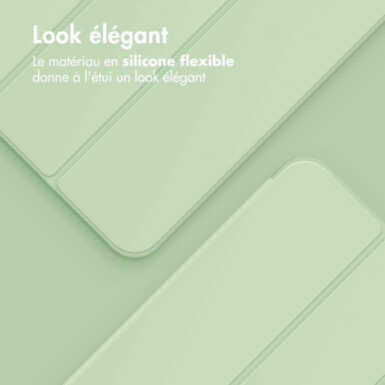 Accezz Smart Silicone Bookcase Samsung Galaxy Tab A9 Plus - Lichtgroen - Afbeelding 6
