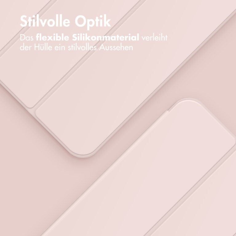 Accezz Smart Silicone Bookcase Apple iPad Pro 11 (2024) M4 - Roze - Afbeelding 8