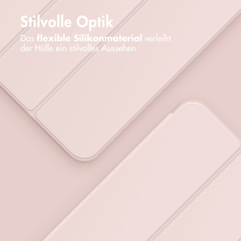 Accezz Smart Silicone Bookcase Apple iPad Pro 11 (2024) M4 - Roze - Afbeelding 8