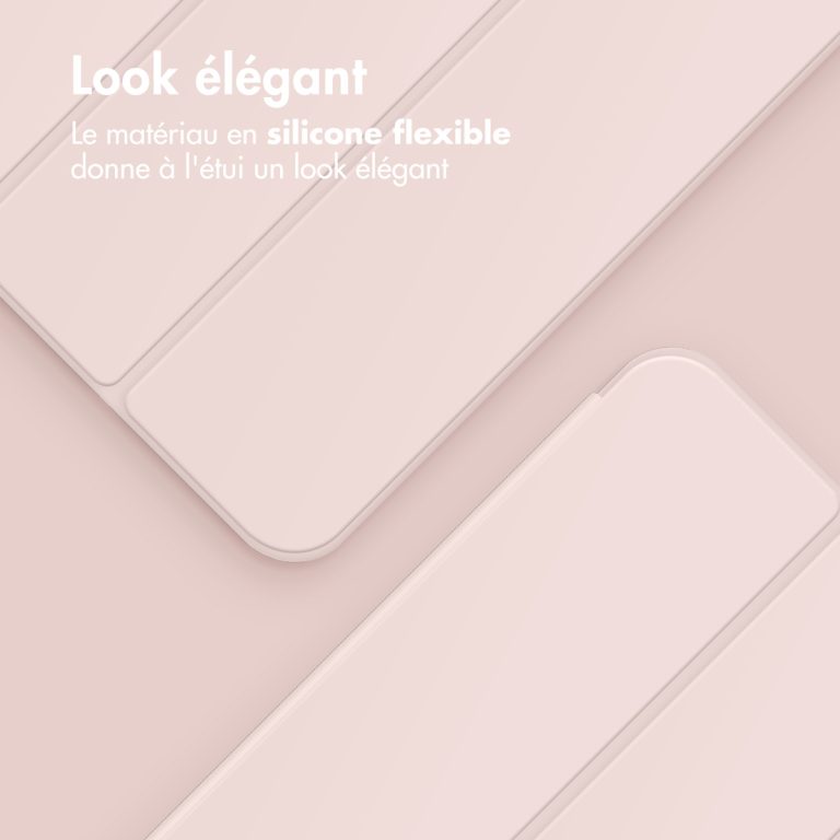 Accezz Smart Silicone Bookcase Apple iPad Pro 11 (2024) M4 - Roze - Afbeelding 6