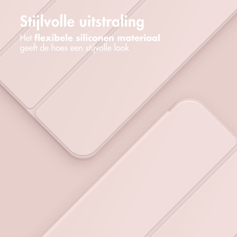 Accezz Smart Silicone Bookcase Apple iPad Pro 11 (2024) M4 - Roze - Afbeelding 4
