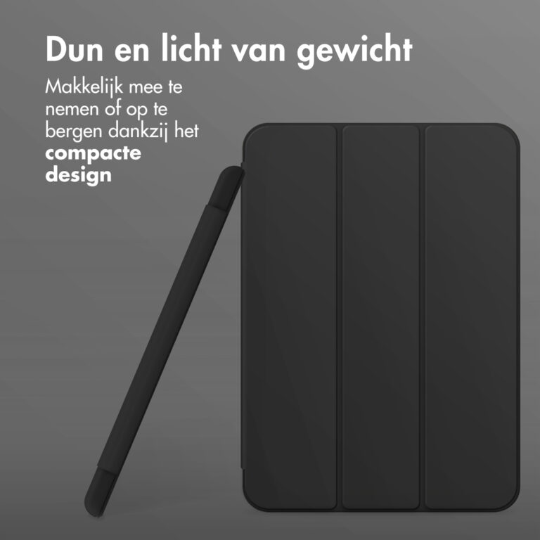 Accezz Smart Silicone Bookcase Apple iPad Pro 11 (2024) M4 - Zwart - Afbeelding 5