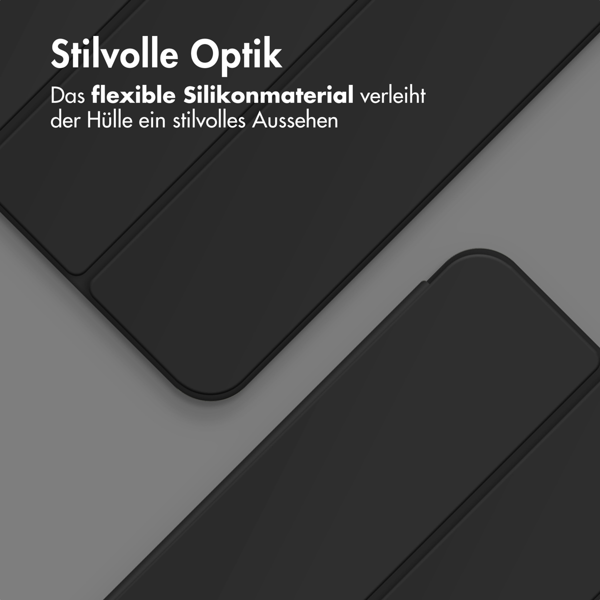 Accezz Smart Silicone Bookcase Apple iPad Pro 13 (2025) M5 / (2024) M4 - Zwart - Afbeelding 4