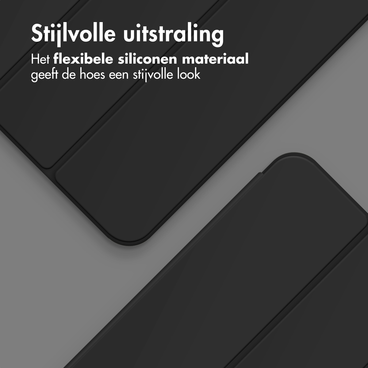 Accezz Smart Silicone Bookcase Apple iPad Pro 13 (2025) M5 / (2024) M4 - Zwart - Afbeelding 6