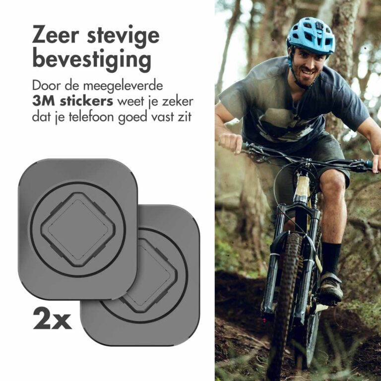 Accezz EasyLock telefoonhouder fiets - inclusief hoesje Apple iPhone 15 - Aluminium - 360 graden draaibaar - Zwart - Afbeelding 6